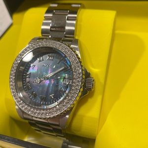 Silver Invicta watch